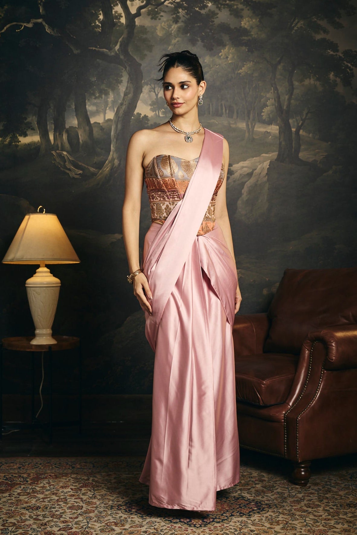Hansika Corset Saree Set