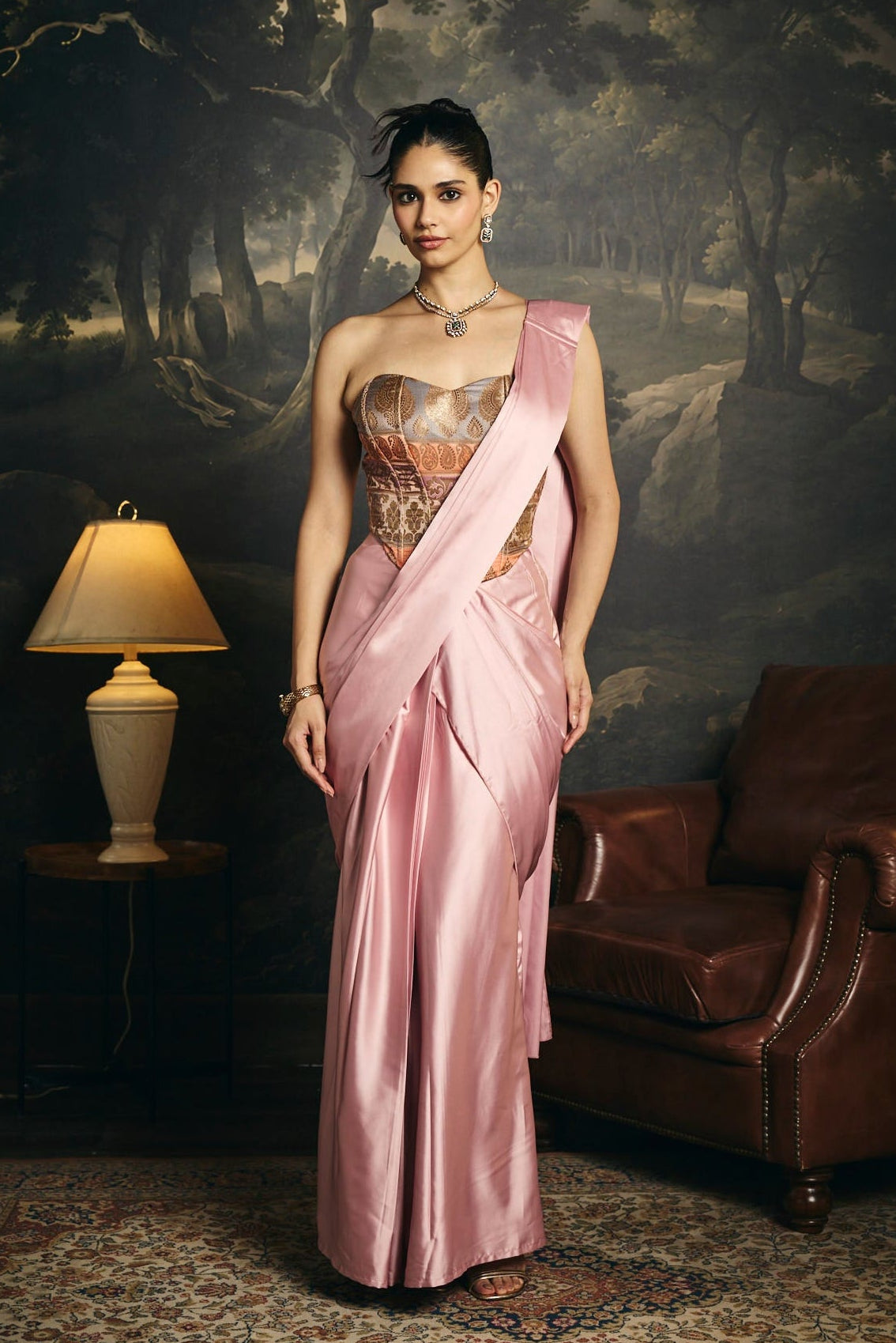 Hansika Corset Saree Set
