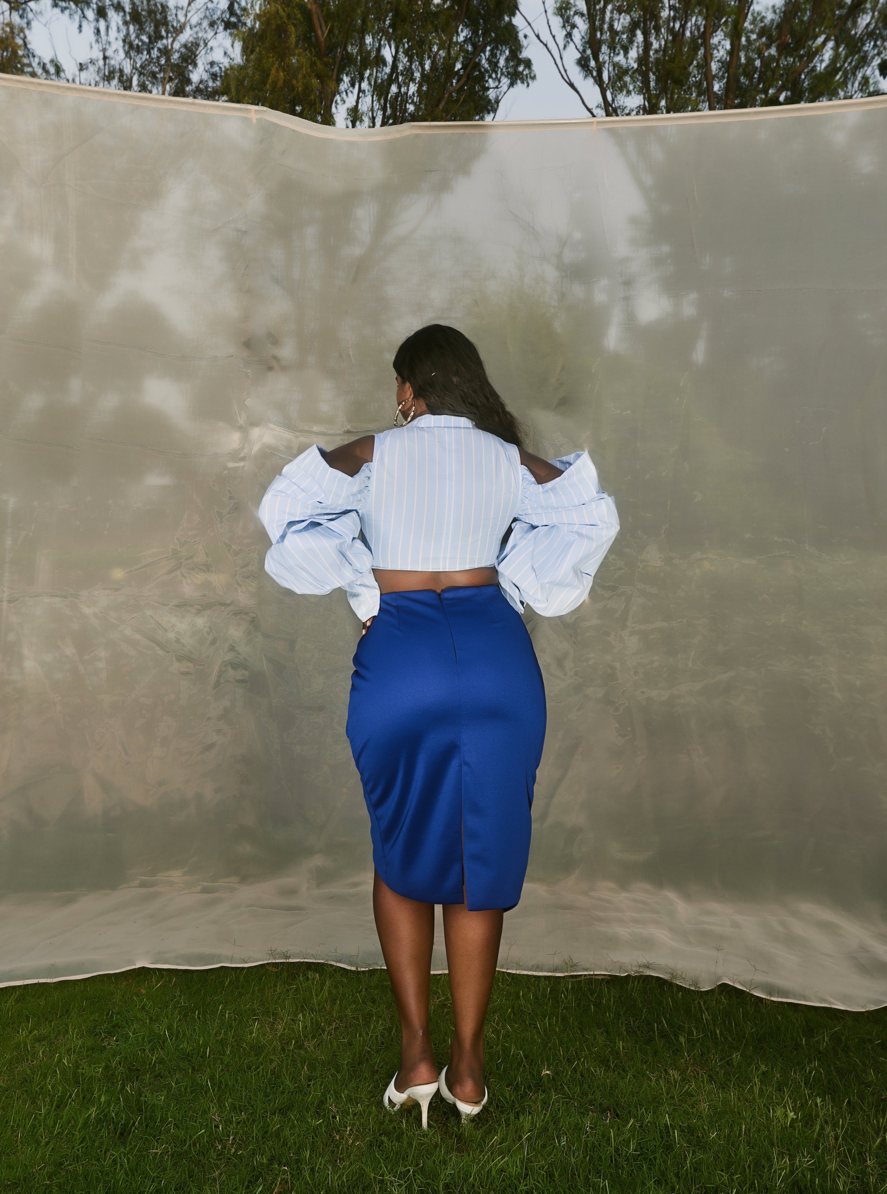 Blue Stripe Workwear Set