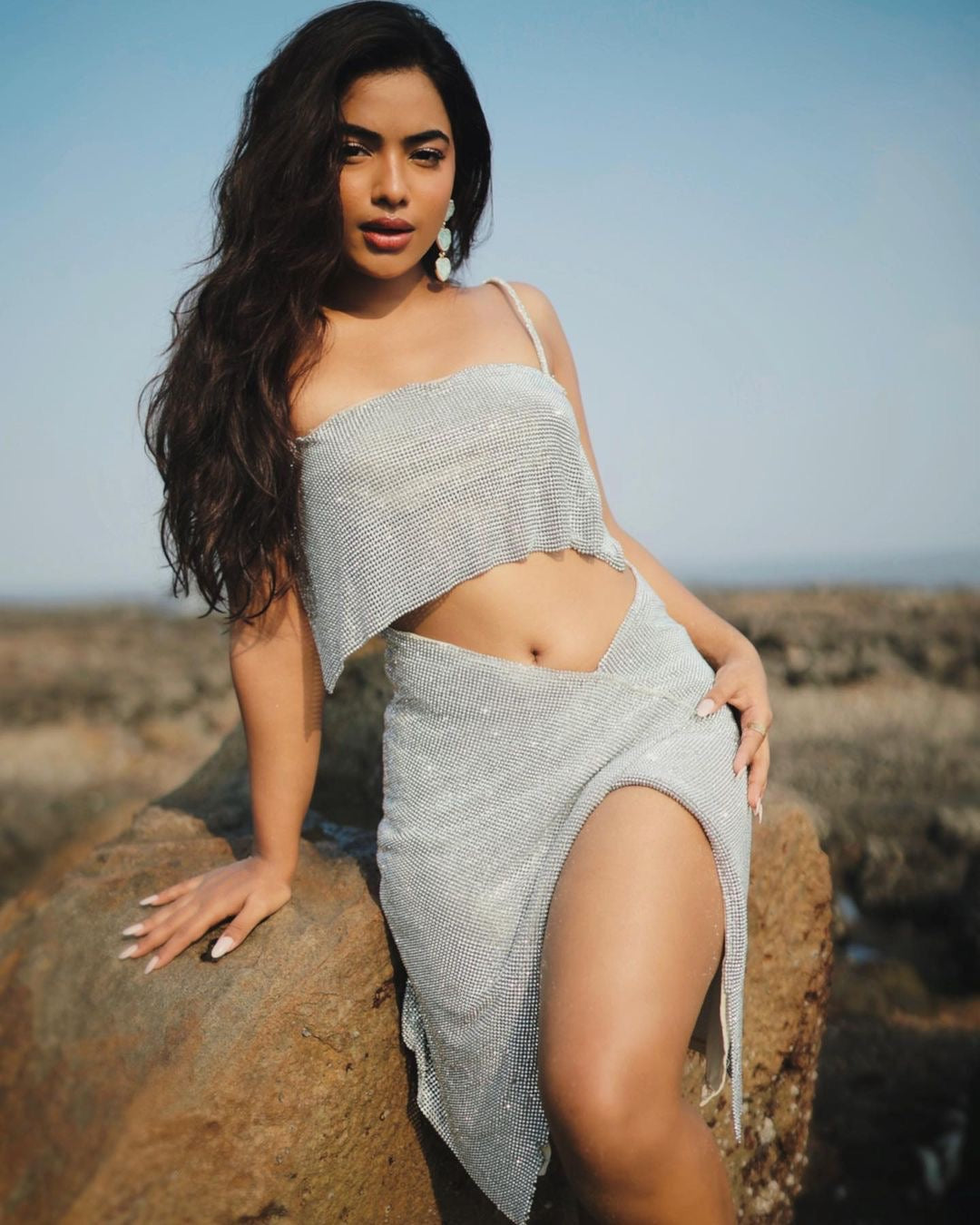 Silver chain dress
