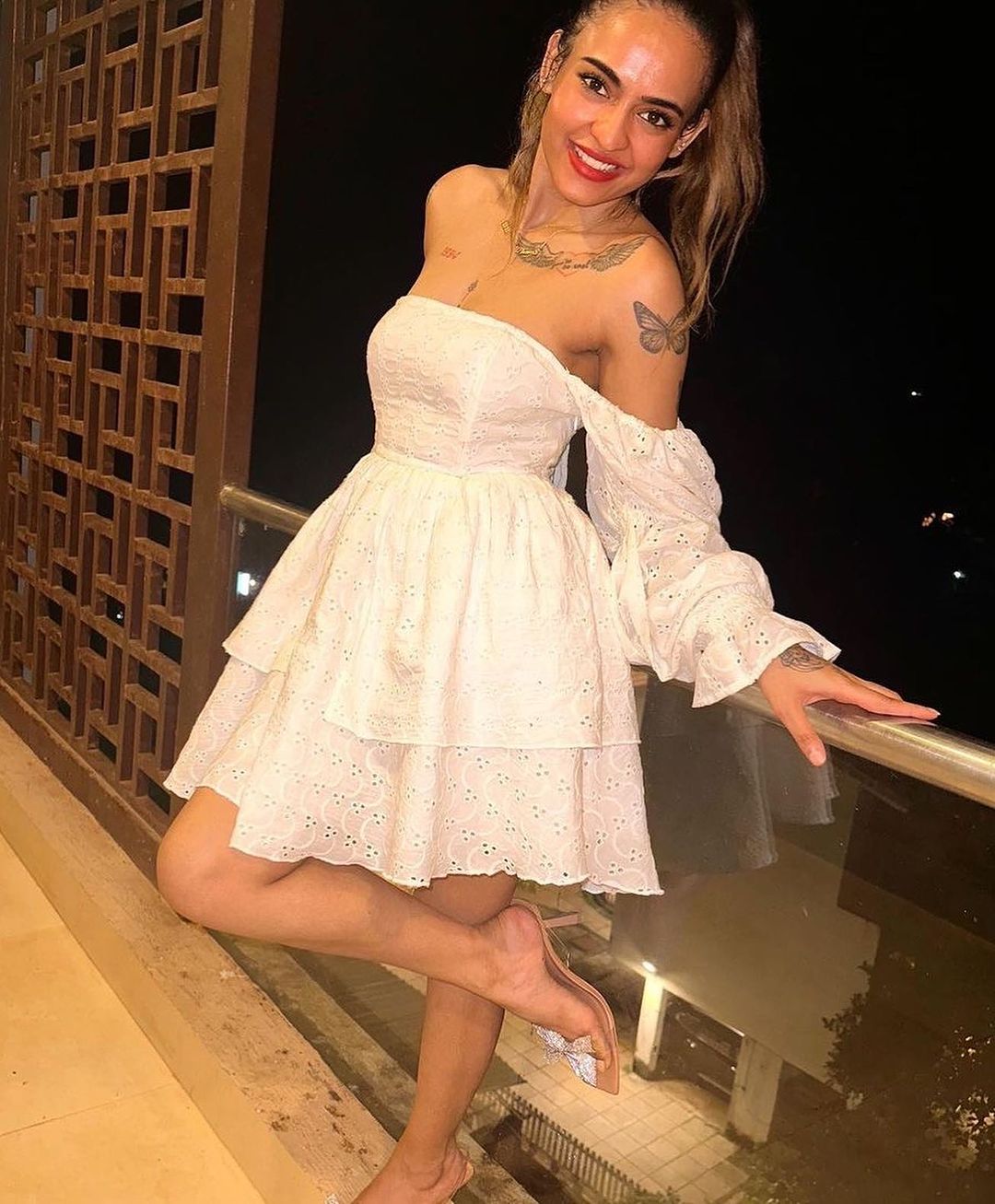 white dress