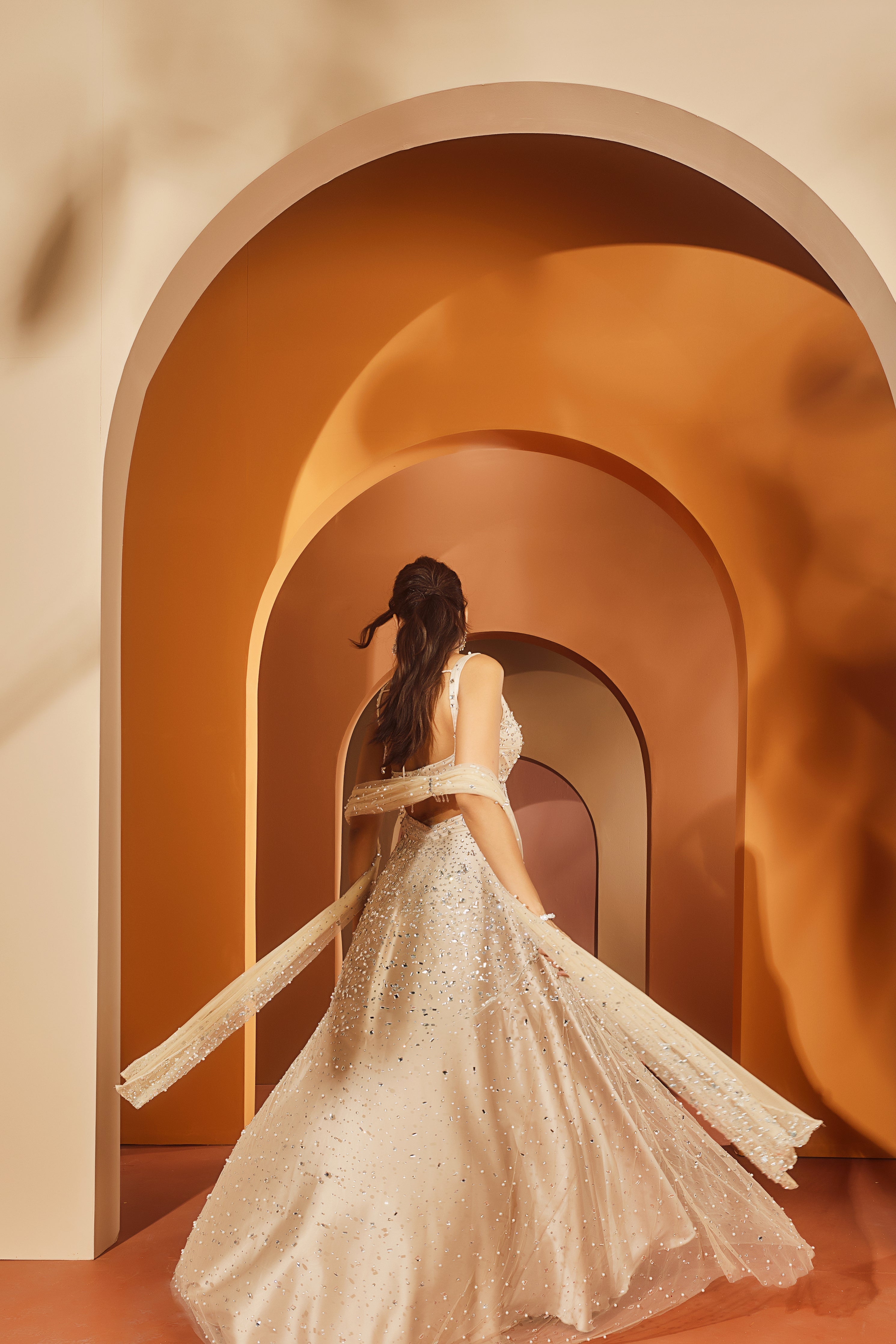 Buy Stone Work Satin Lehenga