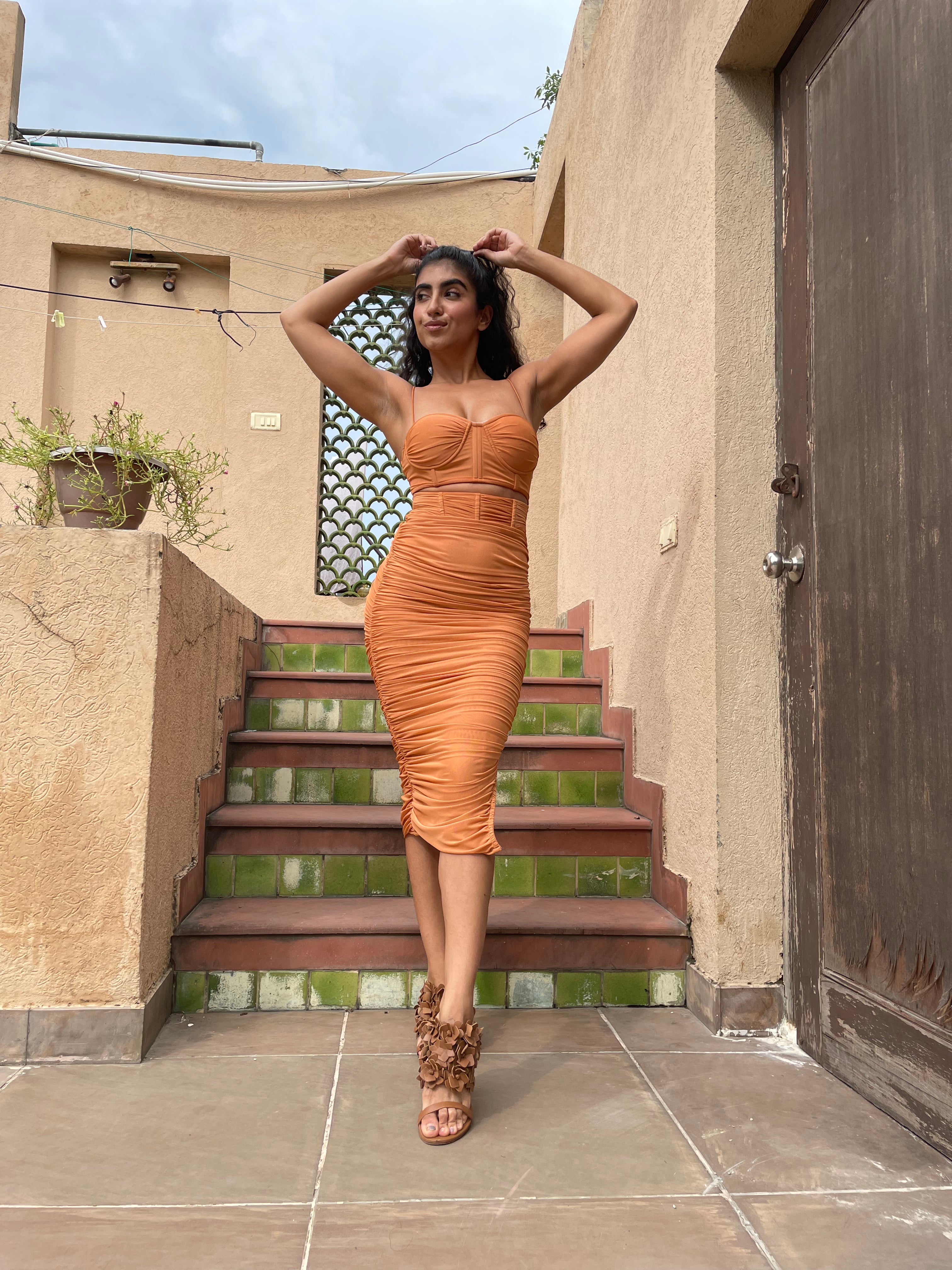 Ruched Corset Dress