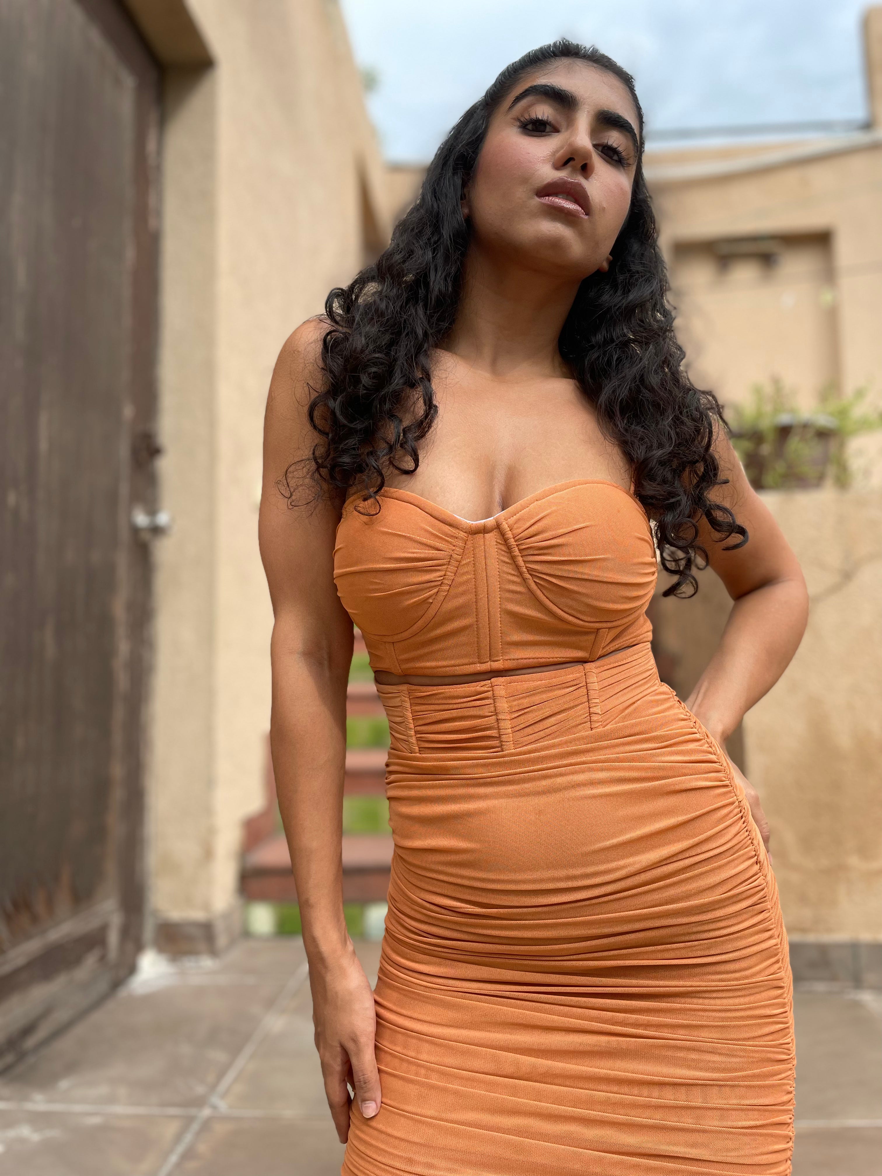 Ruched Corset Dress