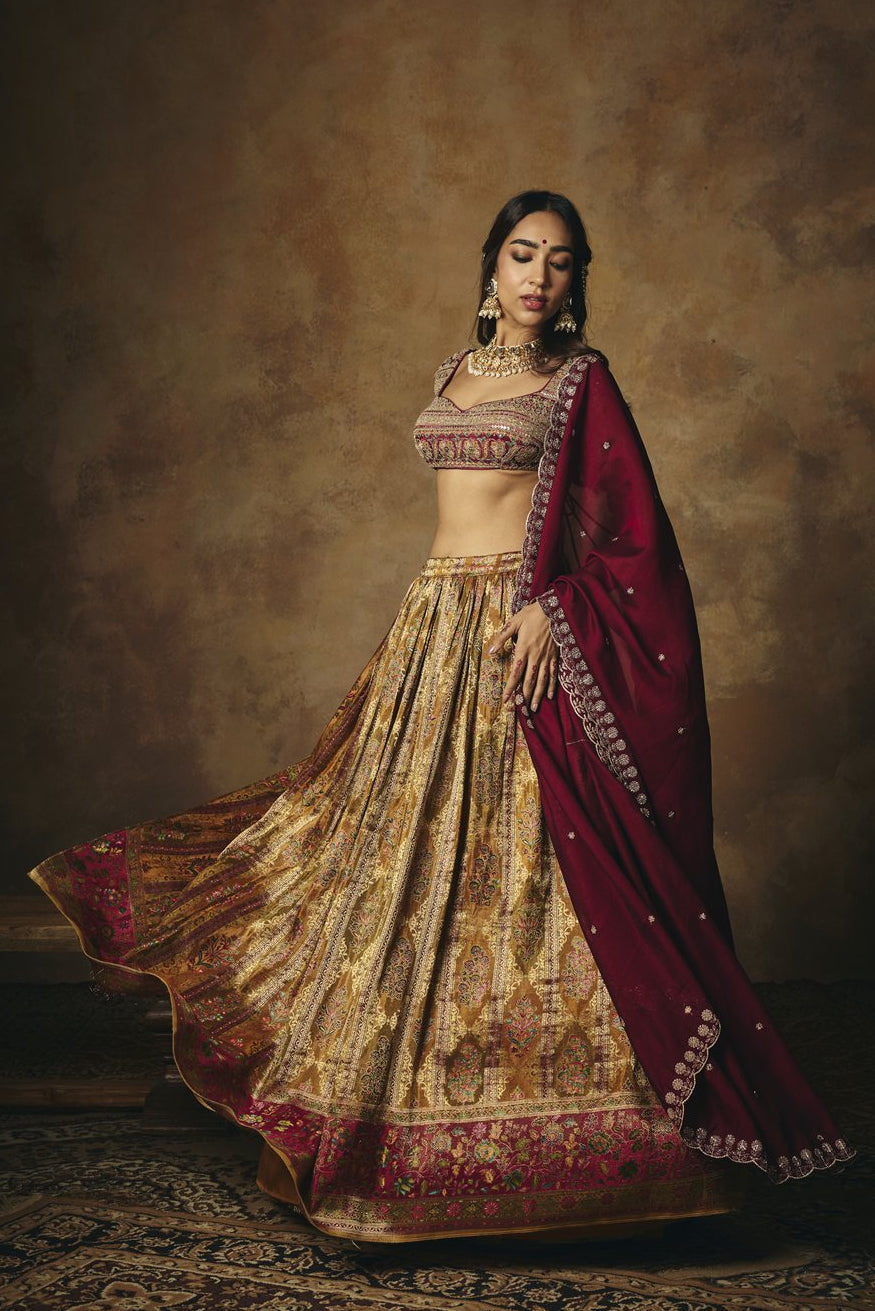 Amaira Burgundy Embroidered Cap Sleeve Blouse
