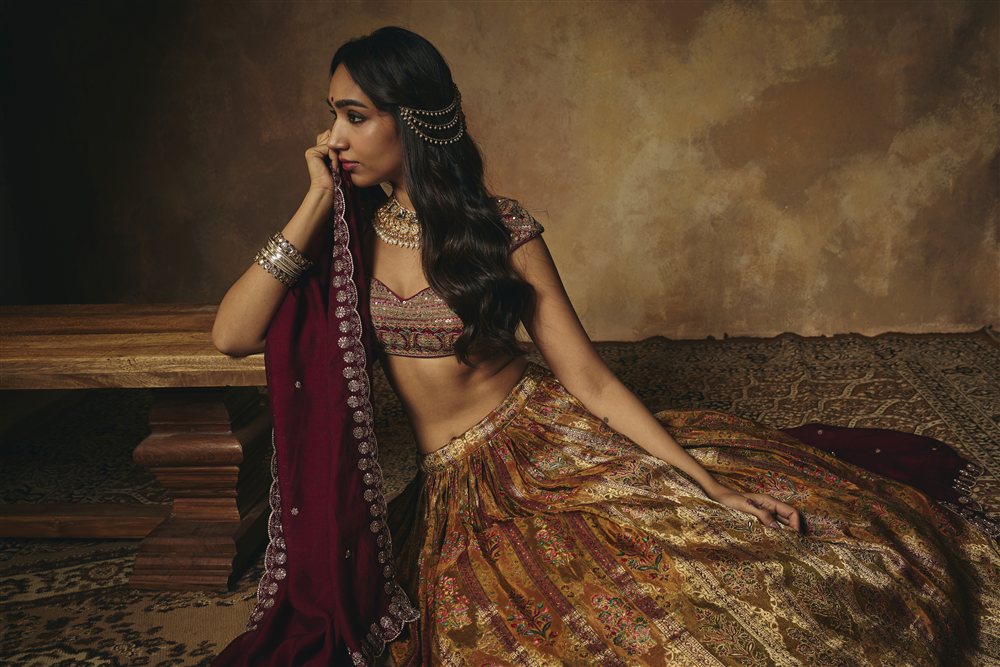 Amaira Burgundy Embroidered Cap Sleeve Blouse