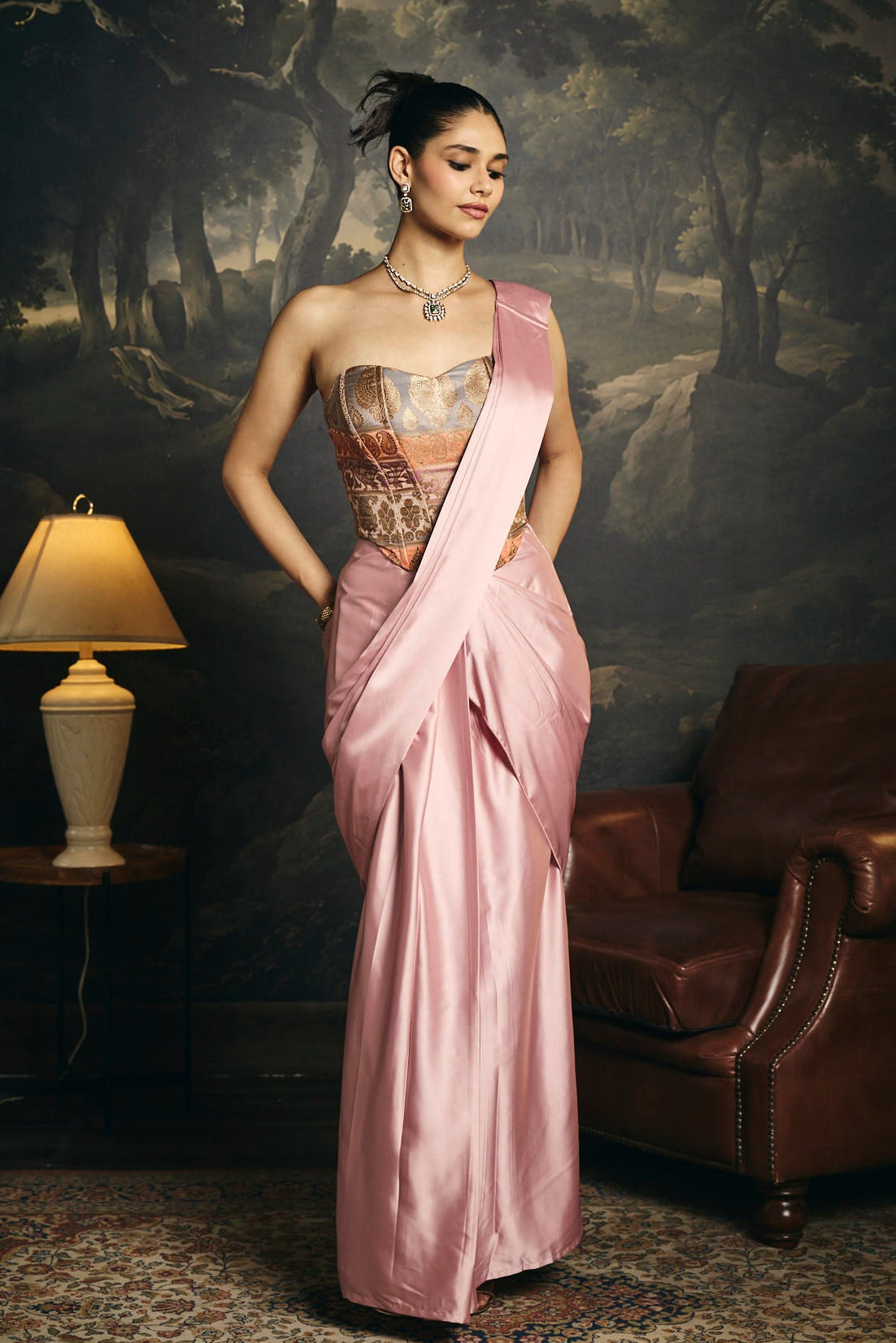 Hansika Corset Saree Set