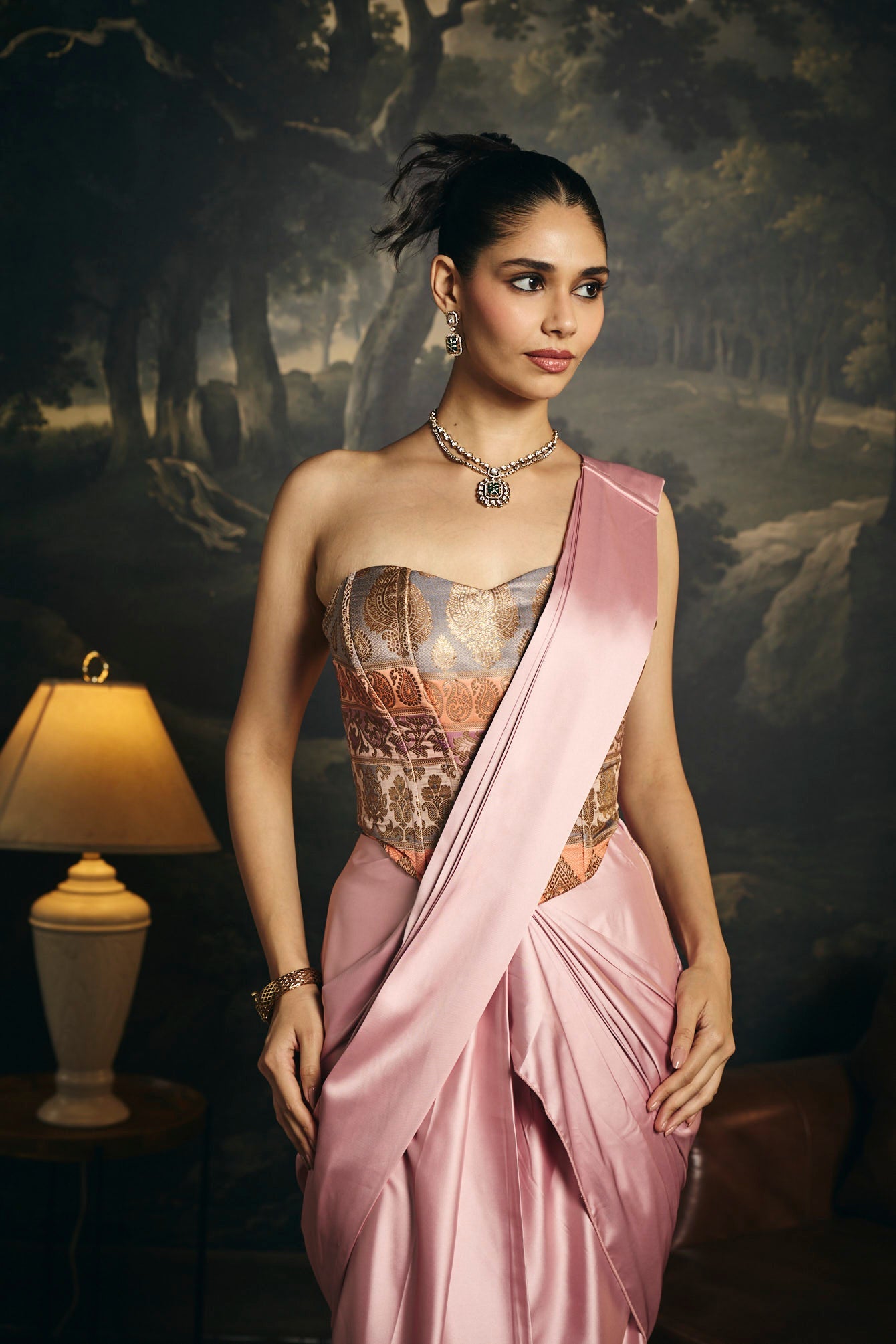 Hansika Corset Saree Set