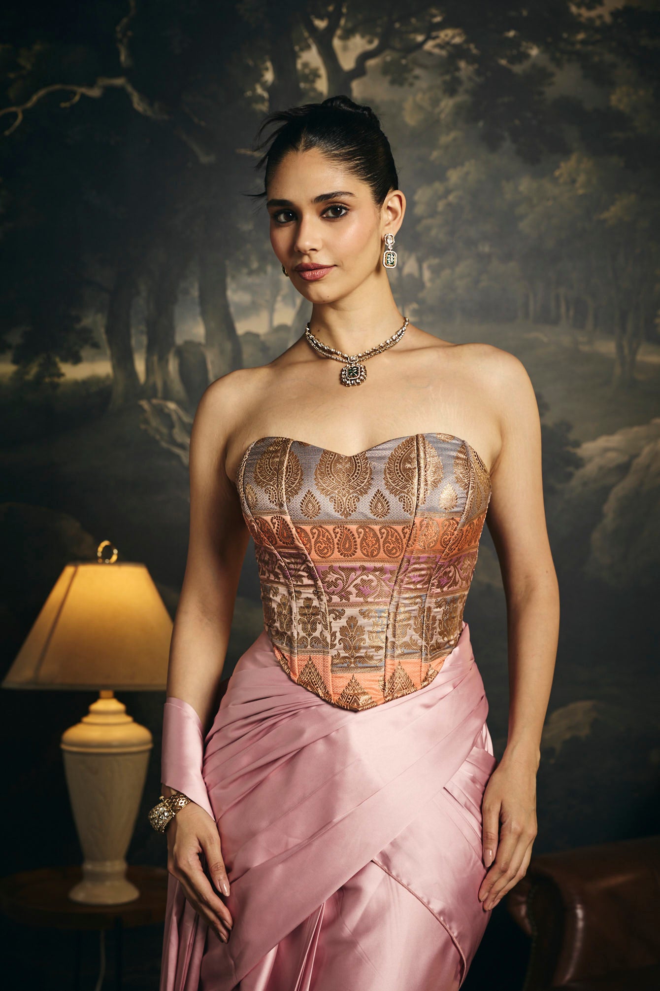 Hansika Corset Saree Set