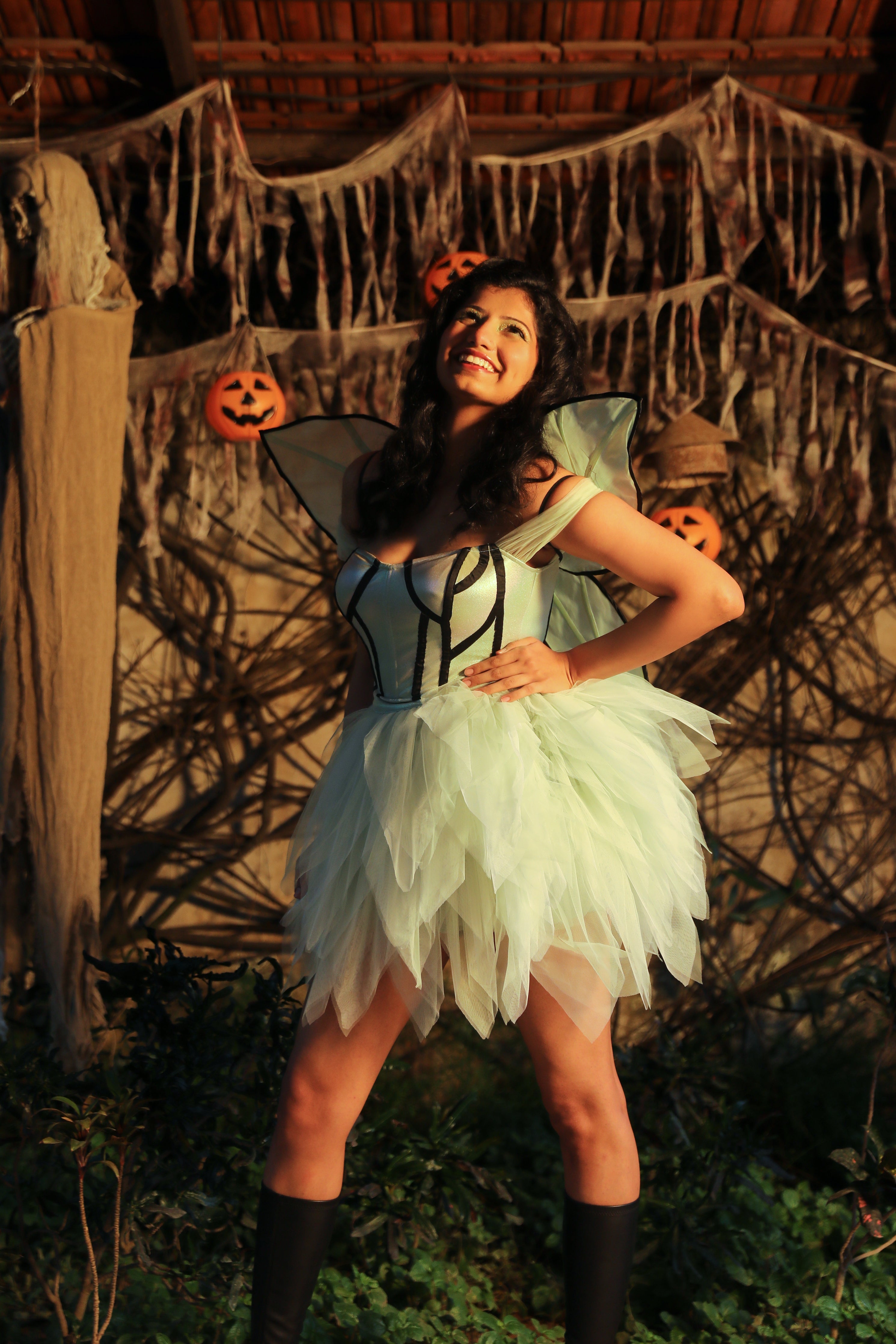 Green fairy dress
