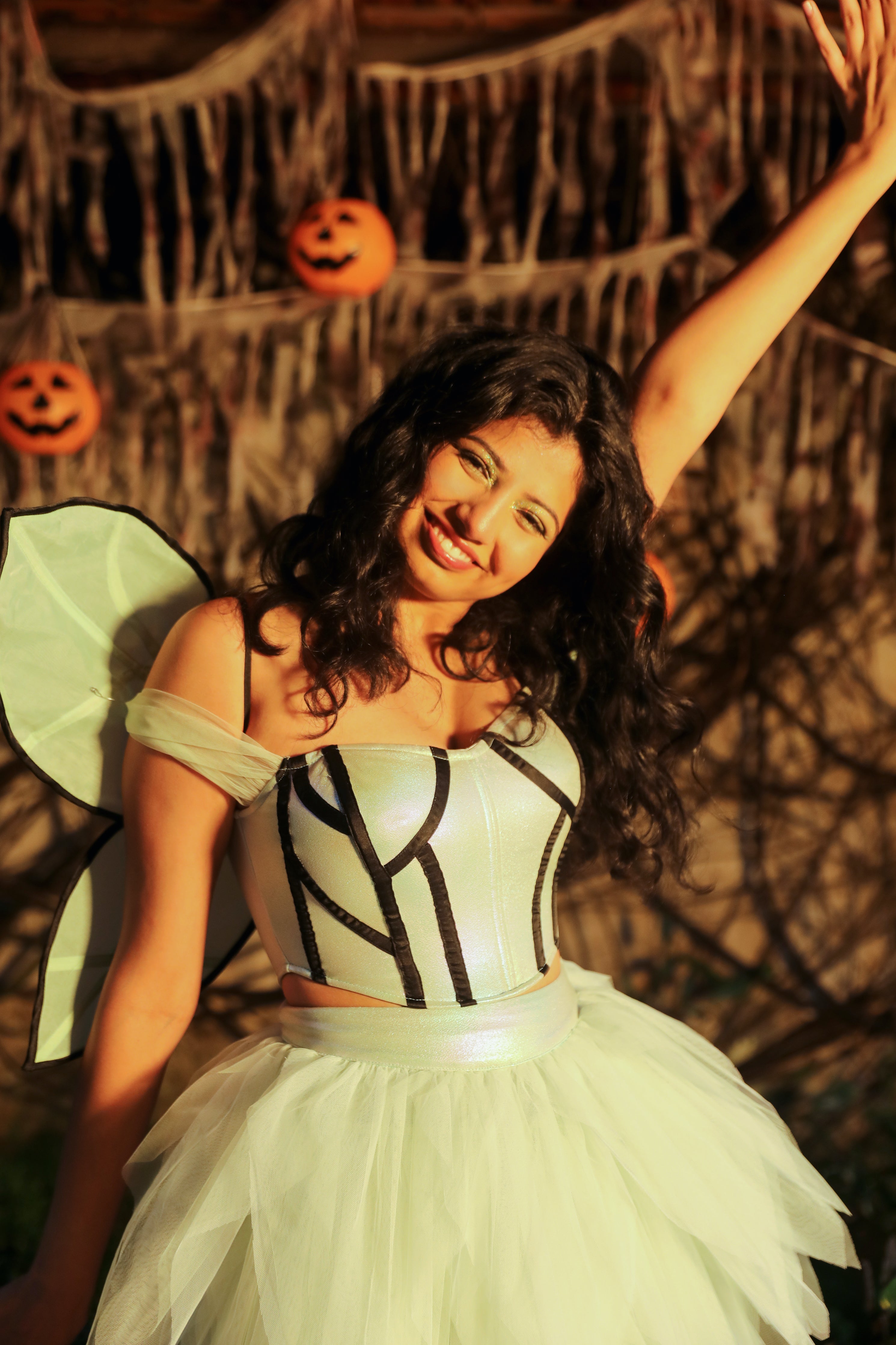 Green fairy dress