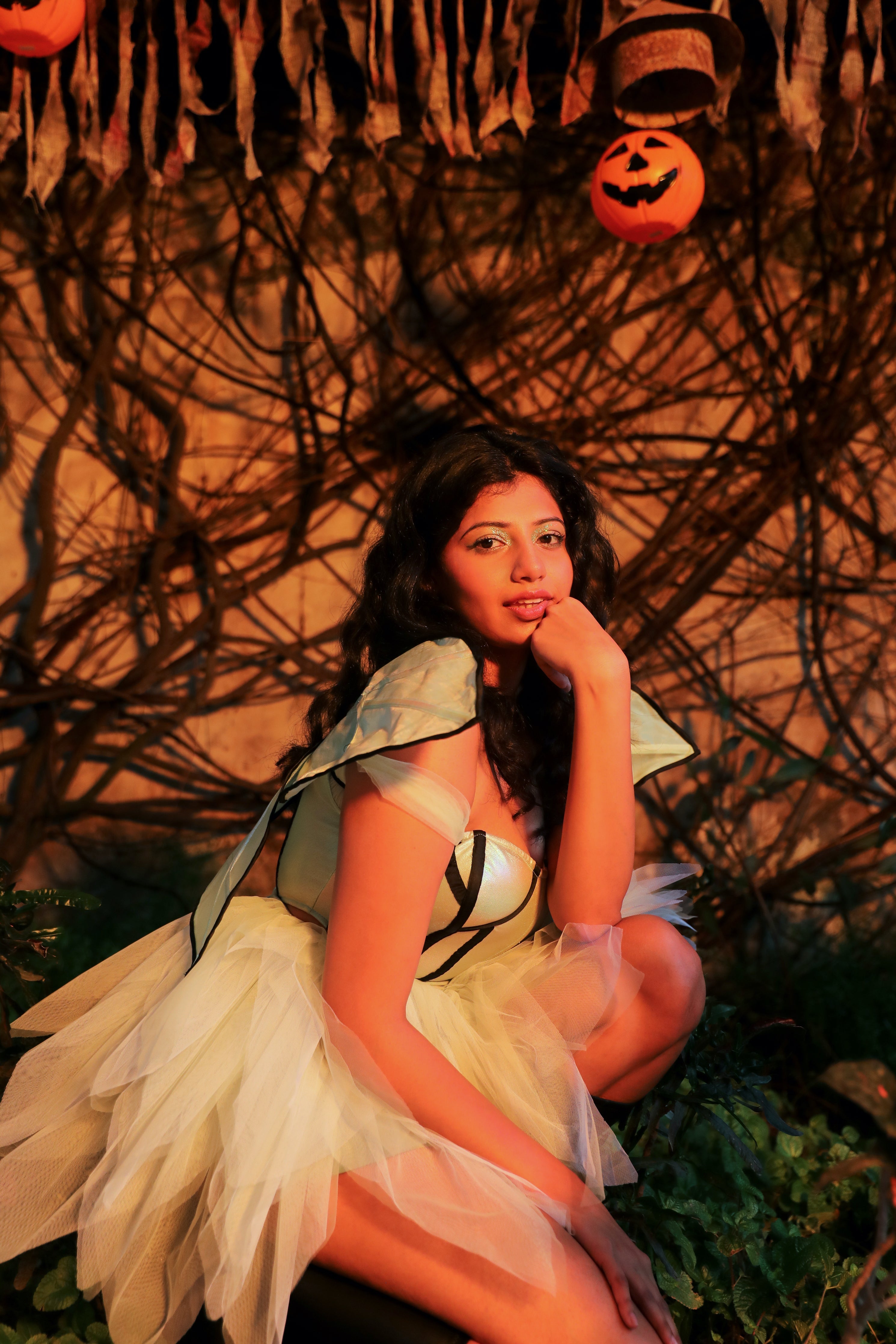 Green fairy dress