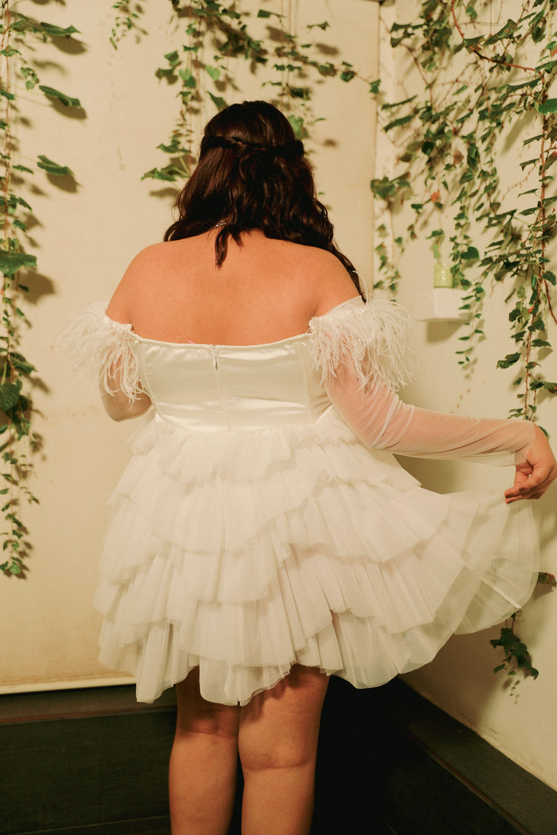 Marishka White Corset Mini Dress