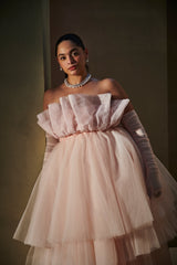 Pink Tull ball gown