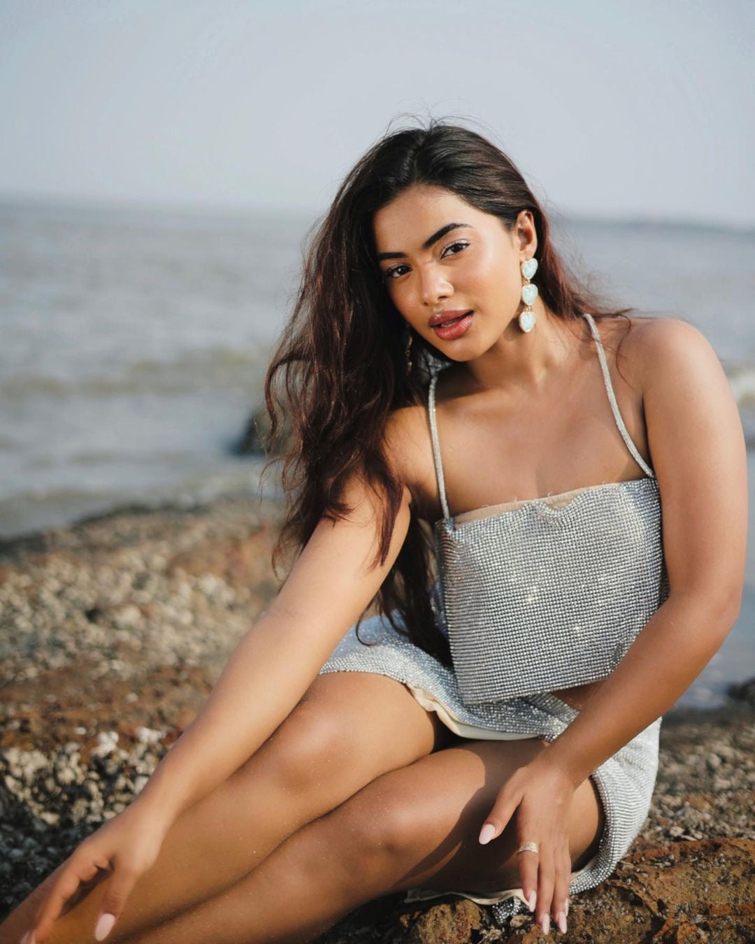 Silver chain dress