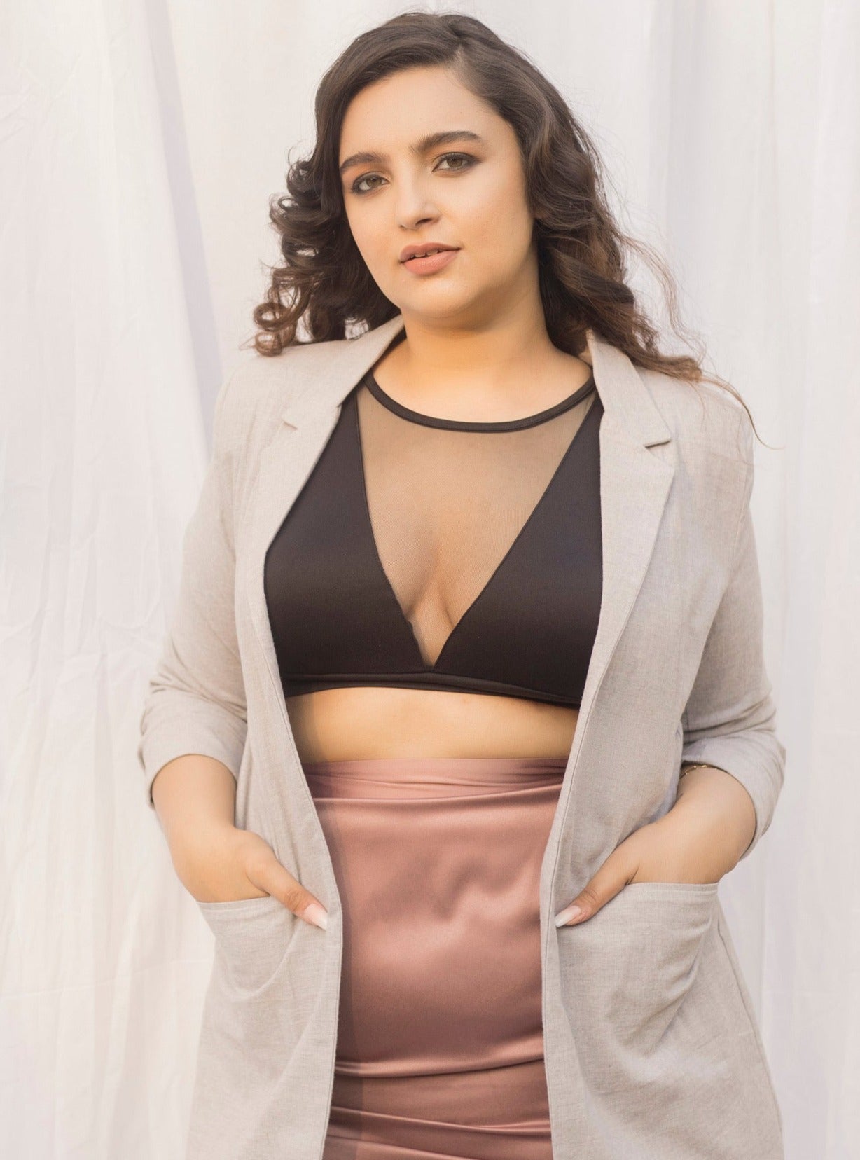 Siana Oversized Cotton Blazer