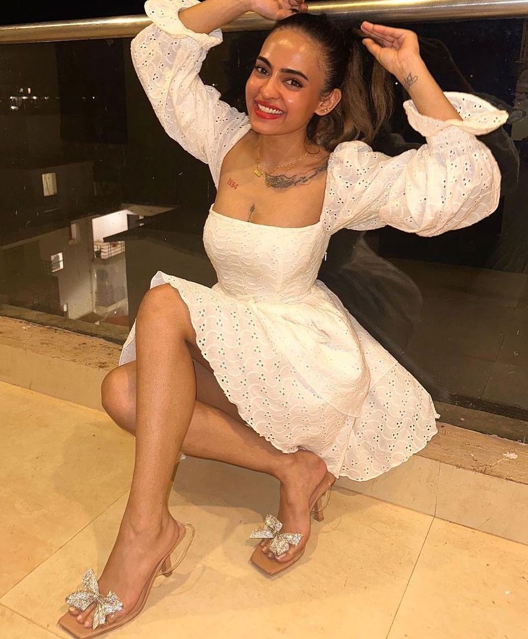 white dress
