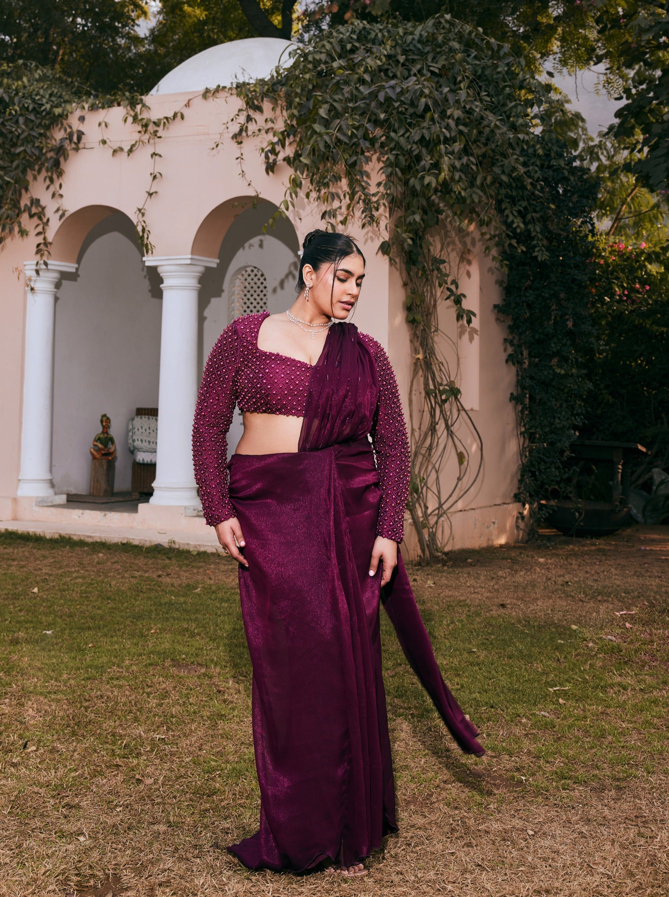  Chiffon Saree Set